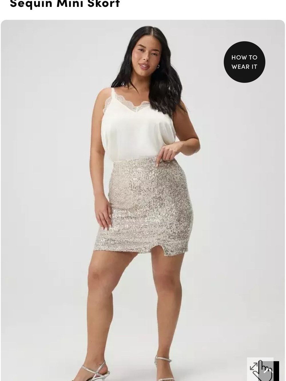 Torrid Champagne Sequin Mini Skirt Nwt 1x